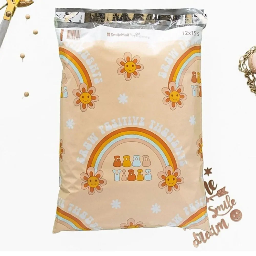 Poly Mailers MIX Skulls 🌸 10x13 35pcs 35stickers